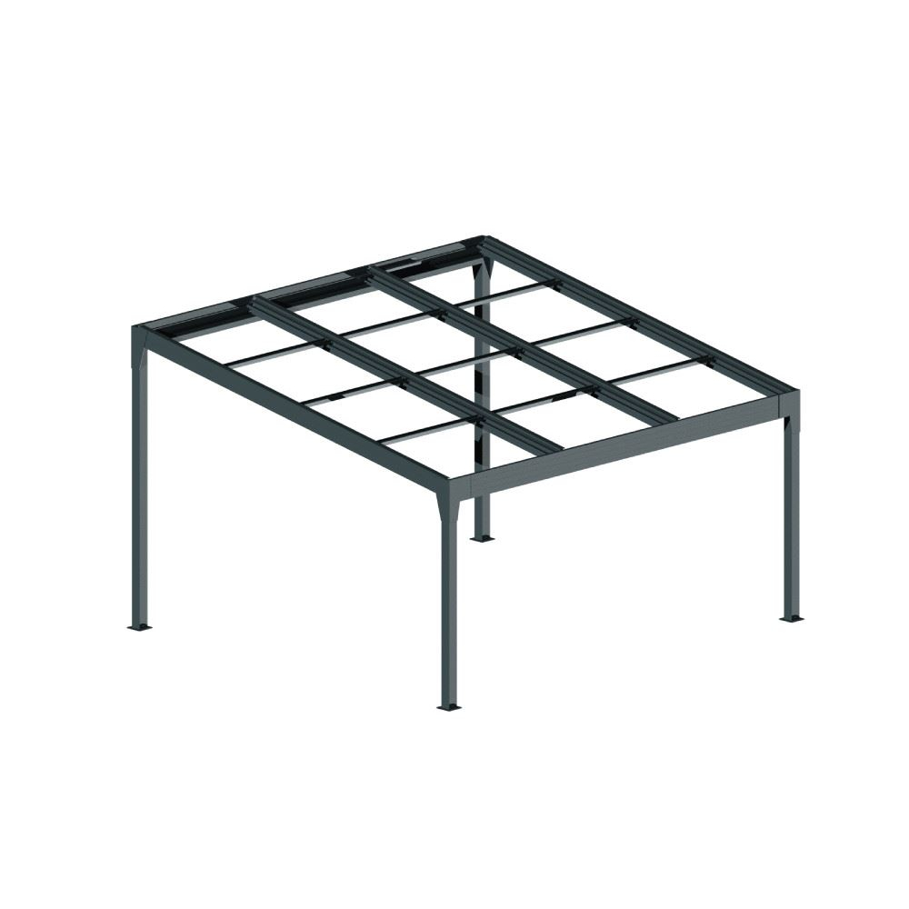 Armature Pergola solaire photovoltaïque autoportée TELCO - HIVA OA  - 1