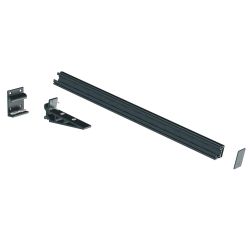 Kit Auvent 01 MAHINA 1120mm Droit Gris anthracite chevron 60mm  - 1