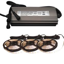 Kit éclairage LED 5m 3 sorties (KITLED5M3S)  - 1