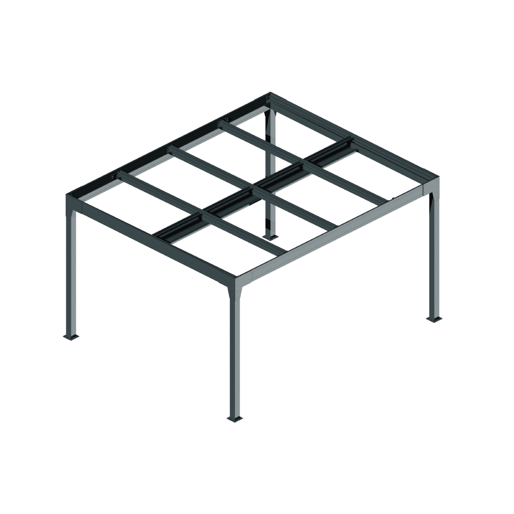 Armature Carport solaire photovoltaïque autoporté TELCO - MANIHI