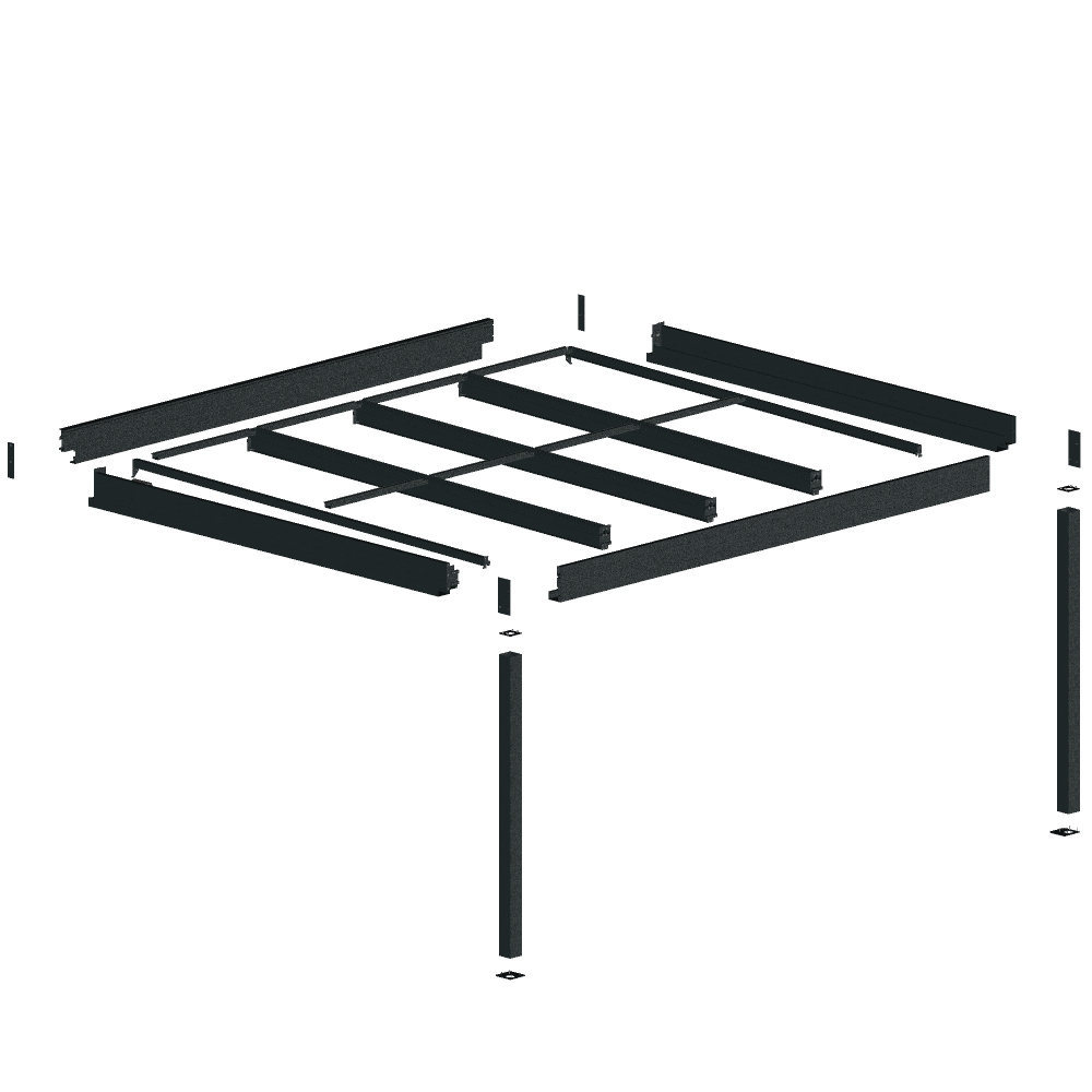 Armature Pergola solaire photovoltaïque - HITIA  - 1