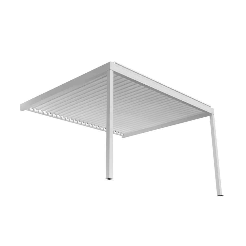 Pergola bioclimatique perpendiculaire - DUNIA - vérin à télécommande TELCO - 3