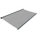 Store banne coffre ZERUA, toile gris clair RAL7016