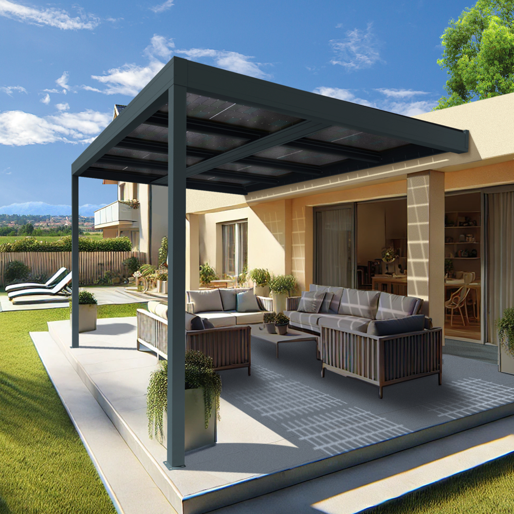 Pergola solaire - MANIHI - pose portrait - 2400W à 3200W TELCO - 5