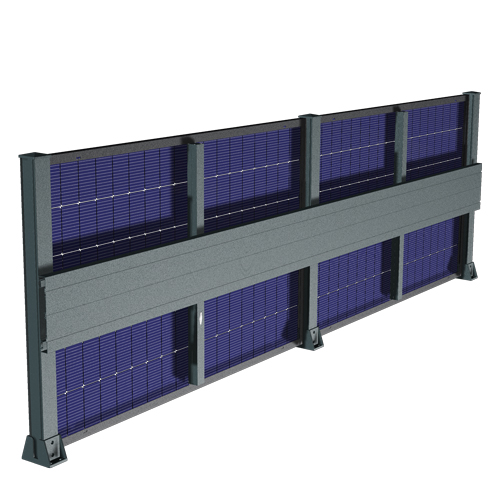 Chemin de câble clôture solaire