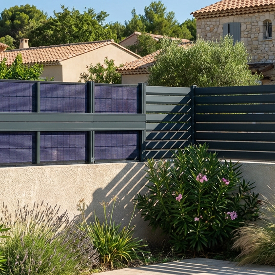 La clôture solaire