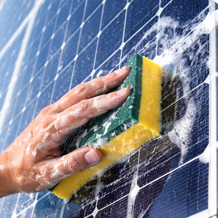 Nattoyage panneau solaire