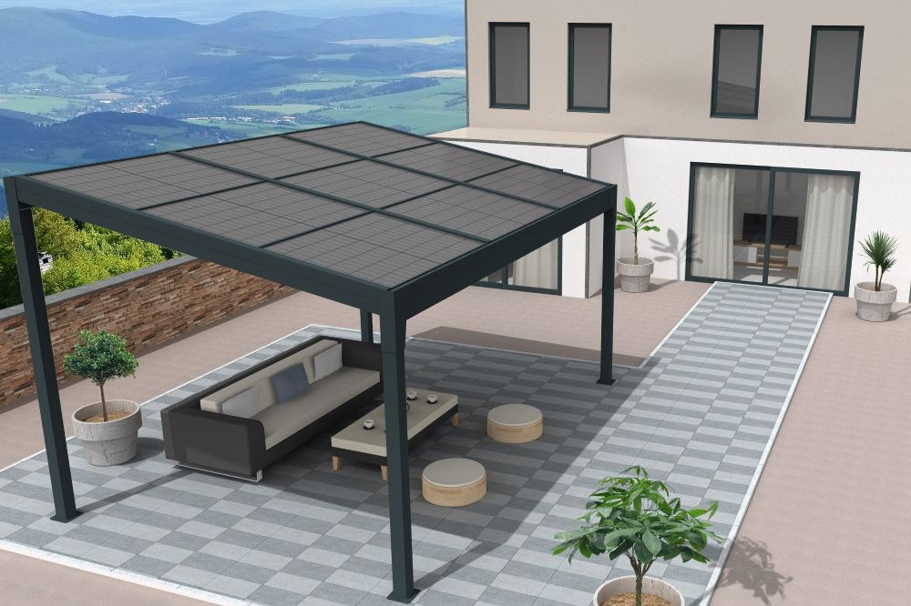 Pergola solaire autoportée TELCO - HIVA OA