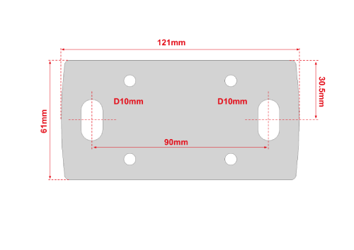 socle de pied pergola solaire Hikueru dimensions