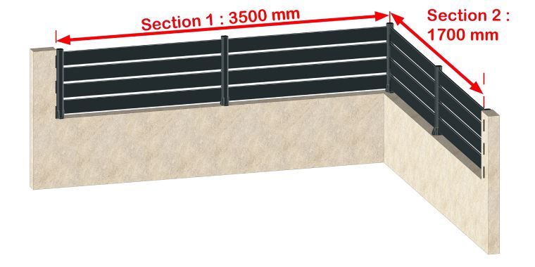 Clôture aluminium Brise vue ajourée TELCO - ANAA