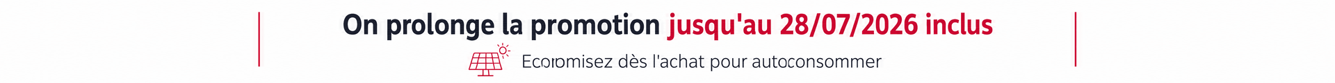 Prolongation de la promotion